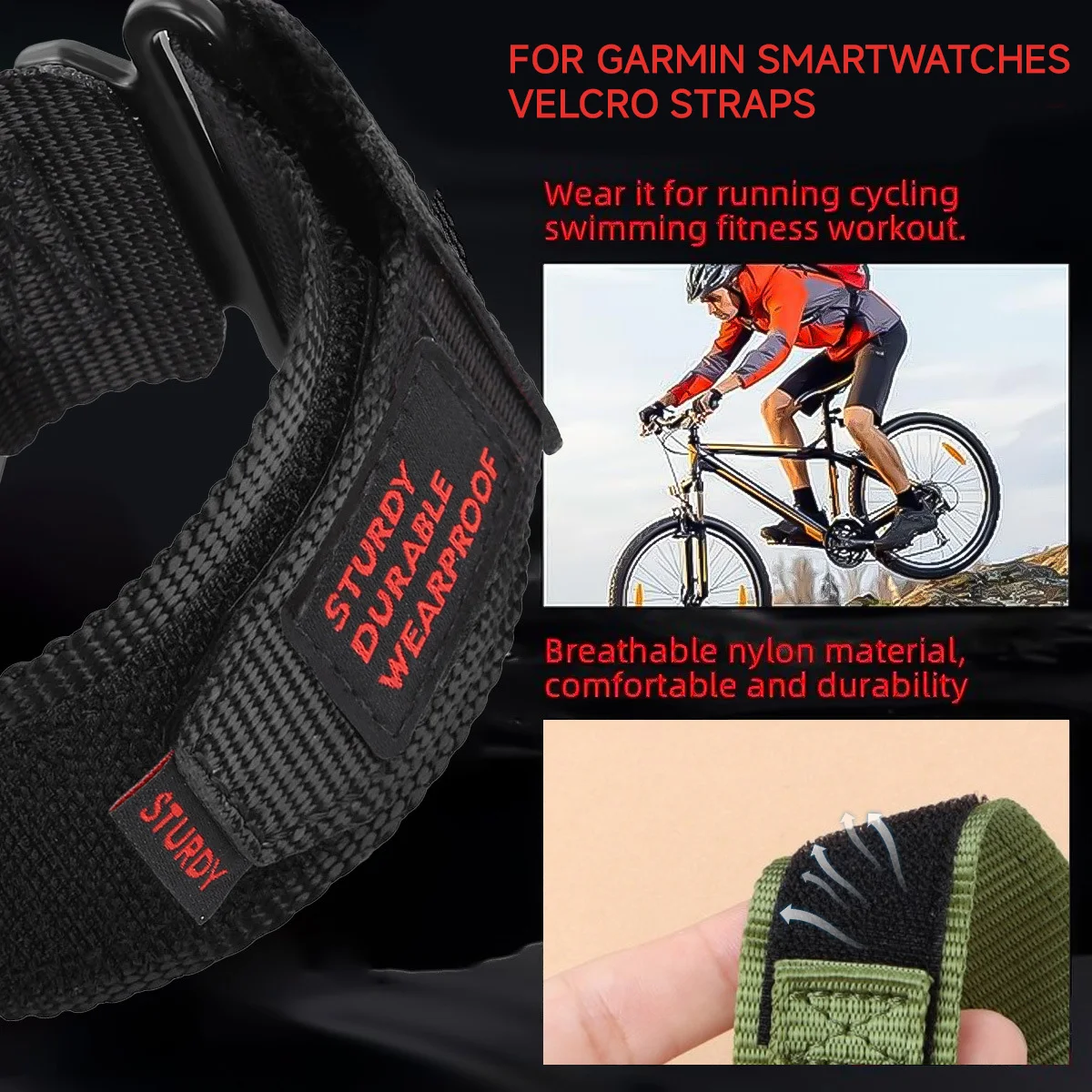 22 مللي متر 26 مللي متر حزام النايلون ل Garmin Fenix 8 51 مللي متر 7 7X 6 6X Pro 5 5X Plus 3 3HR QuickFit سوار Smartwatch Forerunner 945 925 الفرقة