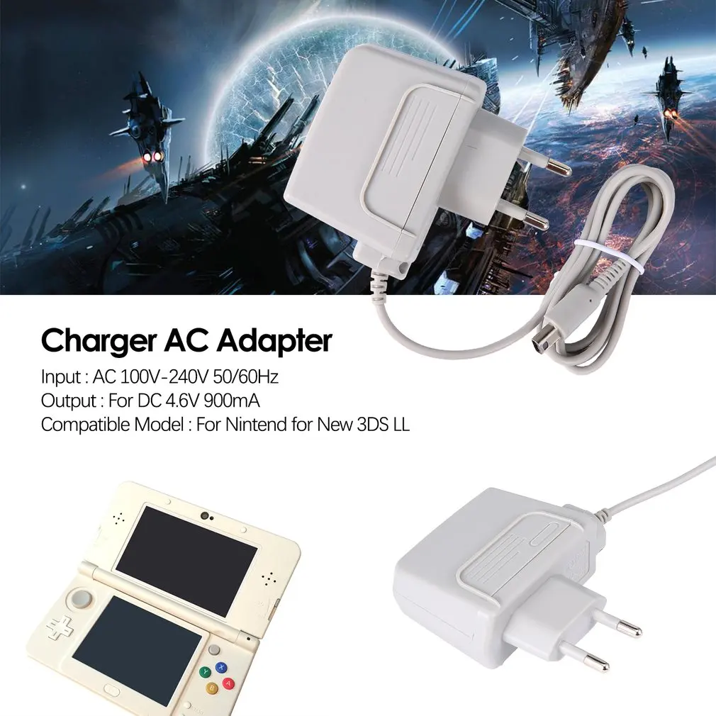 for 3DS XL LL Charger AC Adapter US EU for DSi DSi XL 2DS 3DS 3DS XL