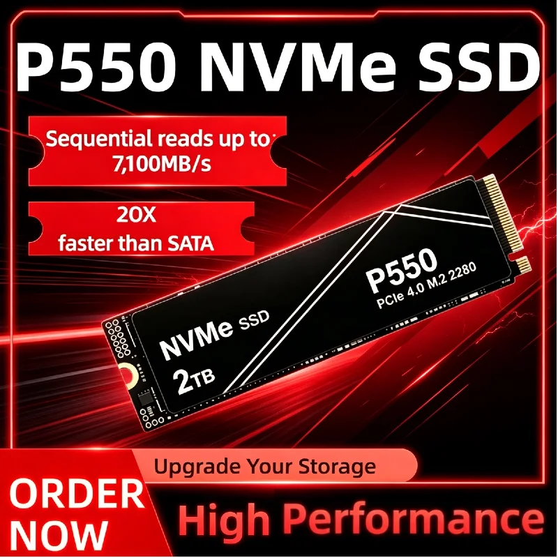 P550 Portable Solid State Drive 2026 New 1TB 2TB 4TB NVMe PCIe Gen High Performance SSD For Gaming Computer Laptop PS5 Use