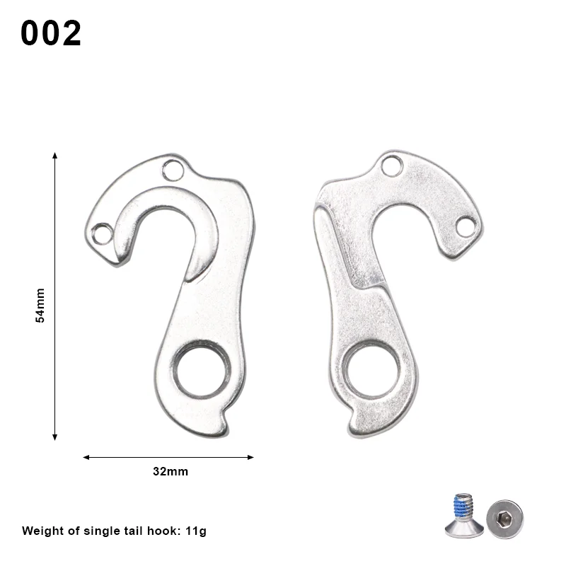 Bike Rear Derailleur Tail Hook Extender Hanger Adaptor Bicycle Rear Gear Mech Derailleur Hanger Dropout Convertor Adapter