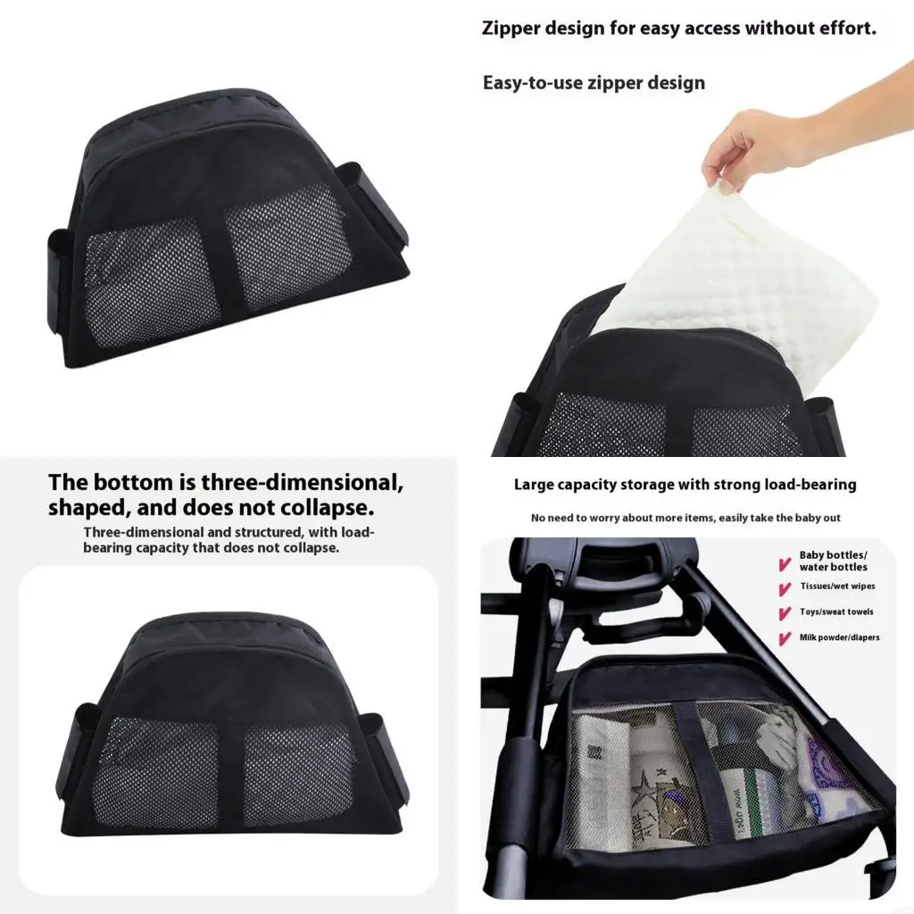 

R66D Multi Functional Strollers Storage Bag Waterproof Design Quick Installation Anti Slip Baby Gear Organiser Case