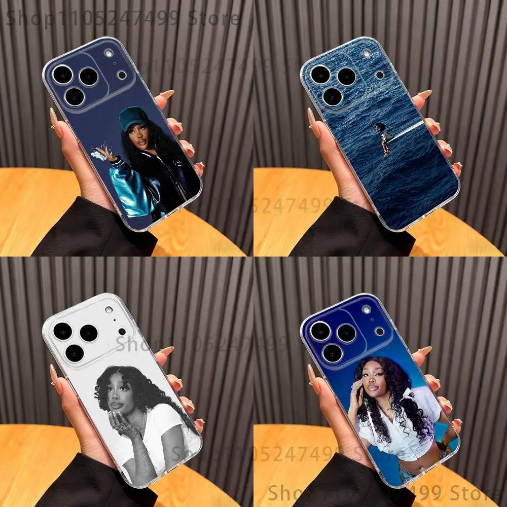 

Singer S-SZA Phone Case For iPhone 16,15,17,12,13,14,11 Max,Pro,Plus,X,XS,XR,SE4,E Mini Transparent Cover