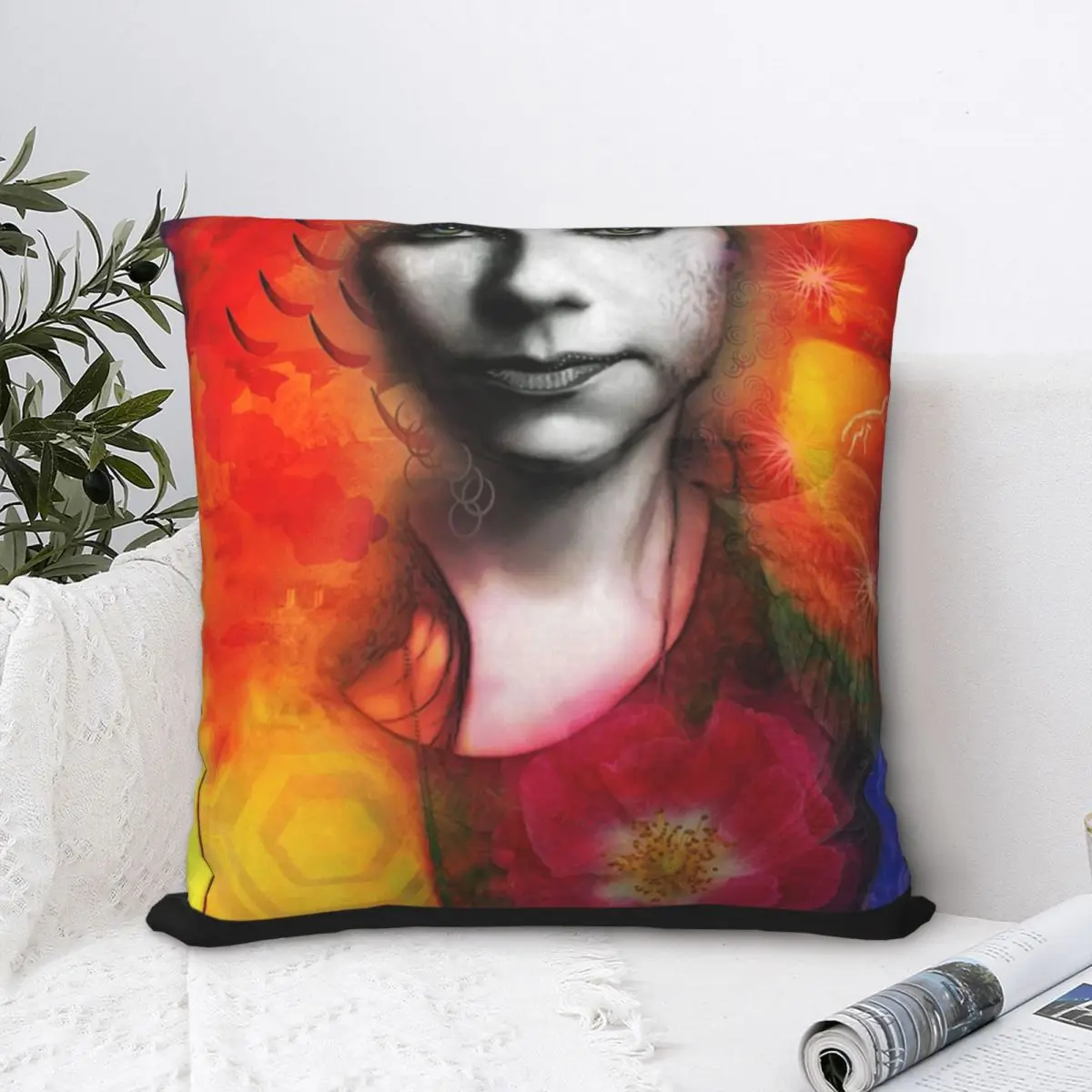 

Through The Eyes Of The Dreamers Classic Square Pillowcase Polyester Pillow Cover Velvet Cushion Decorative Comfort Throw Pillow