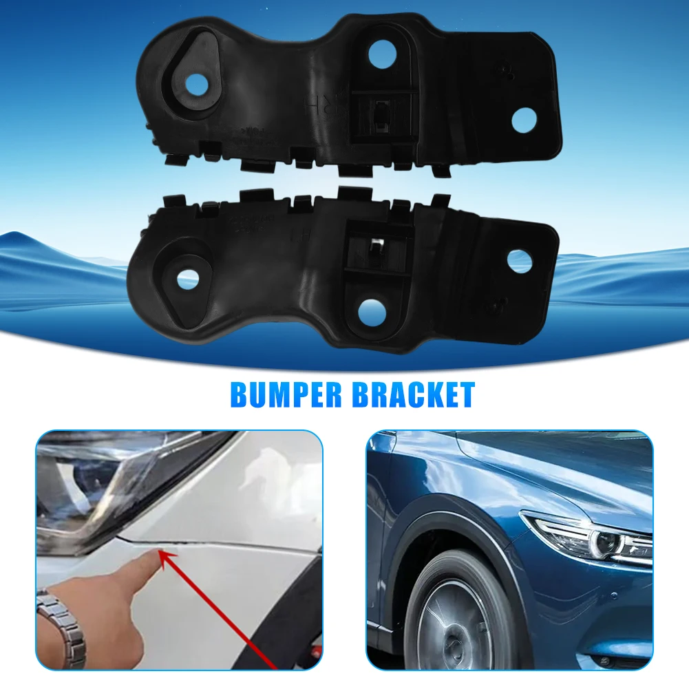 

Пара монтажных кронштейнов для фиксатора переднего бампера для Mazda CX-5, автомобильные аксессуары OEM KB8A-50-163B KB8A-50-153B