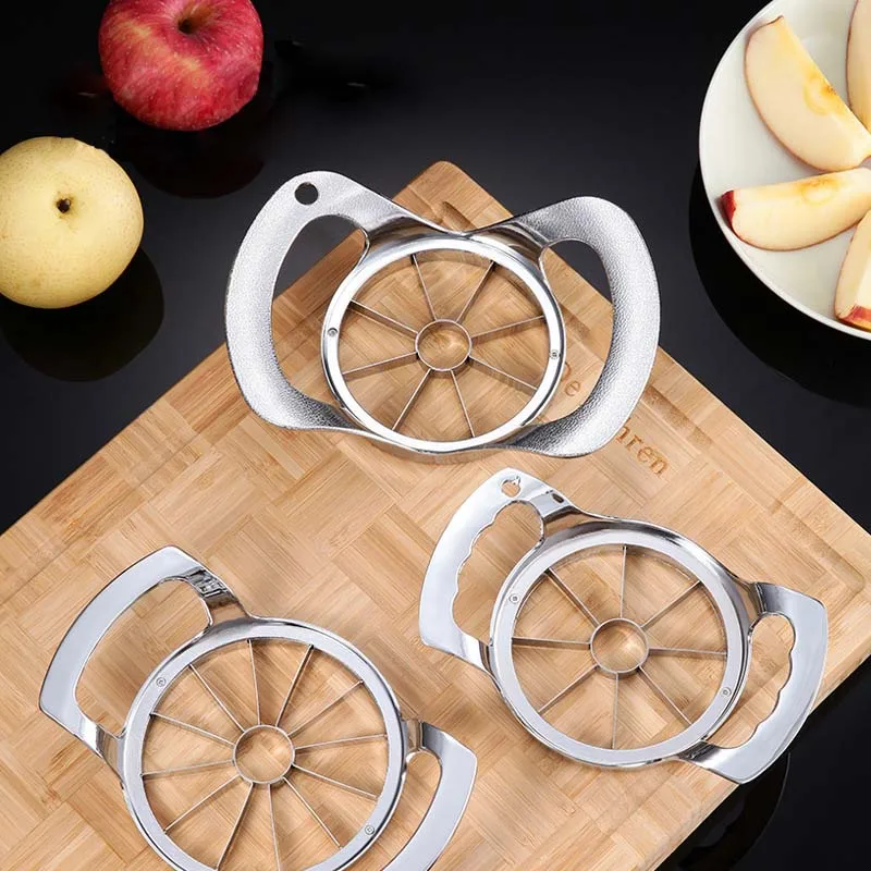 1pcs 304 Stainless Steel Apple Cutter Fruit Slicer Apple Corer Pear Cutters Knife Peeler Cut Tool Kitchen Accessories