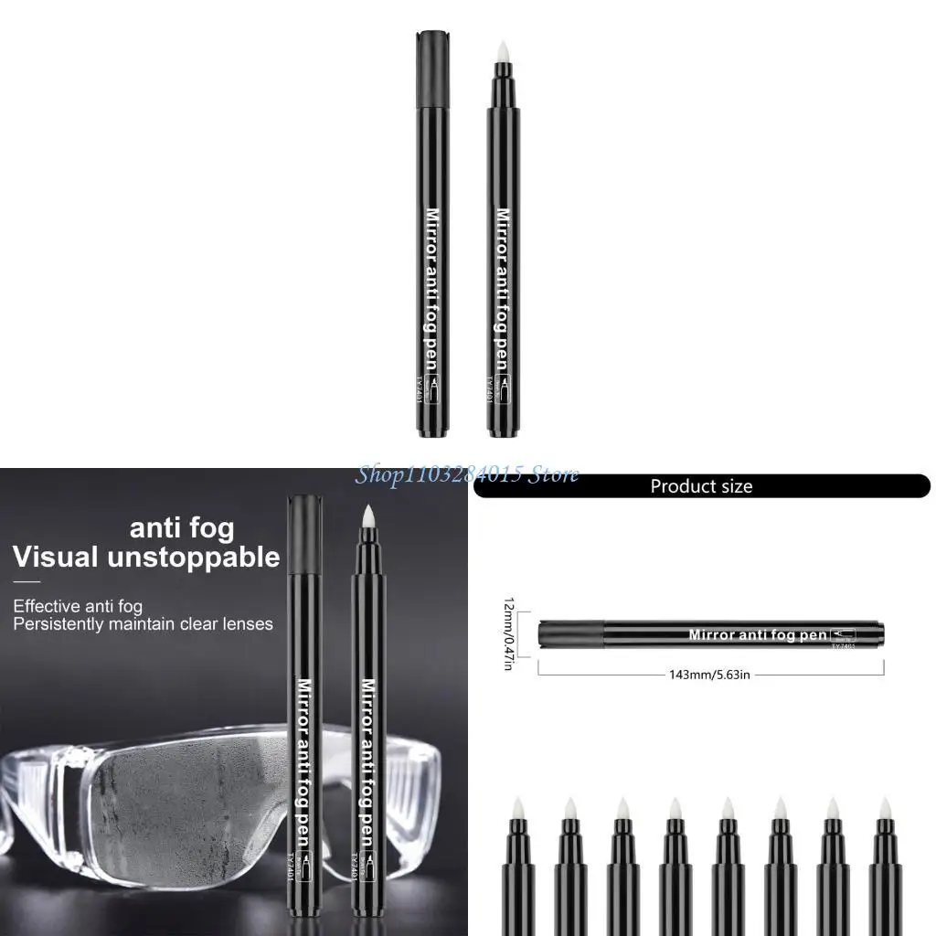 

R6FF Glasses Anti Fogging Brush Pen Eyeglass Len Anti Fog Pen Glasses Defogger Pen