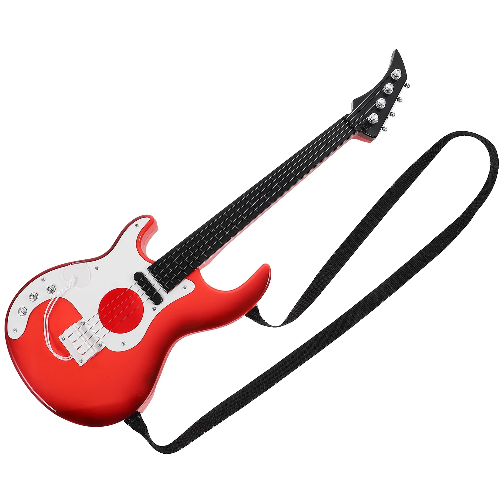 Children's Guitar Toy Portable Brown Steel String Kids Musical Learning Instrument Mini Guitar For Developing Interest Rhythm