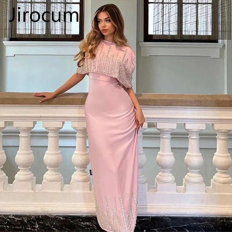 Jirocum Handmade Beaded Evening Dress Women's Shiny Party Prom Gowns 2-piece Back Strap customized 2025 Formal Occasion Dresses