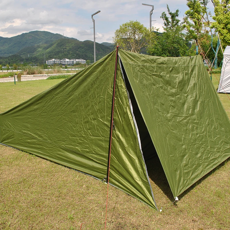 Outdoor Ultralight Camping Tent, A- frame Shelter, Sun Shelter, Large Awning Tent, NO POLES, CZX-503, Multi-Function Tents