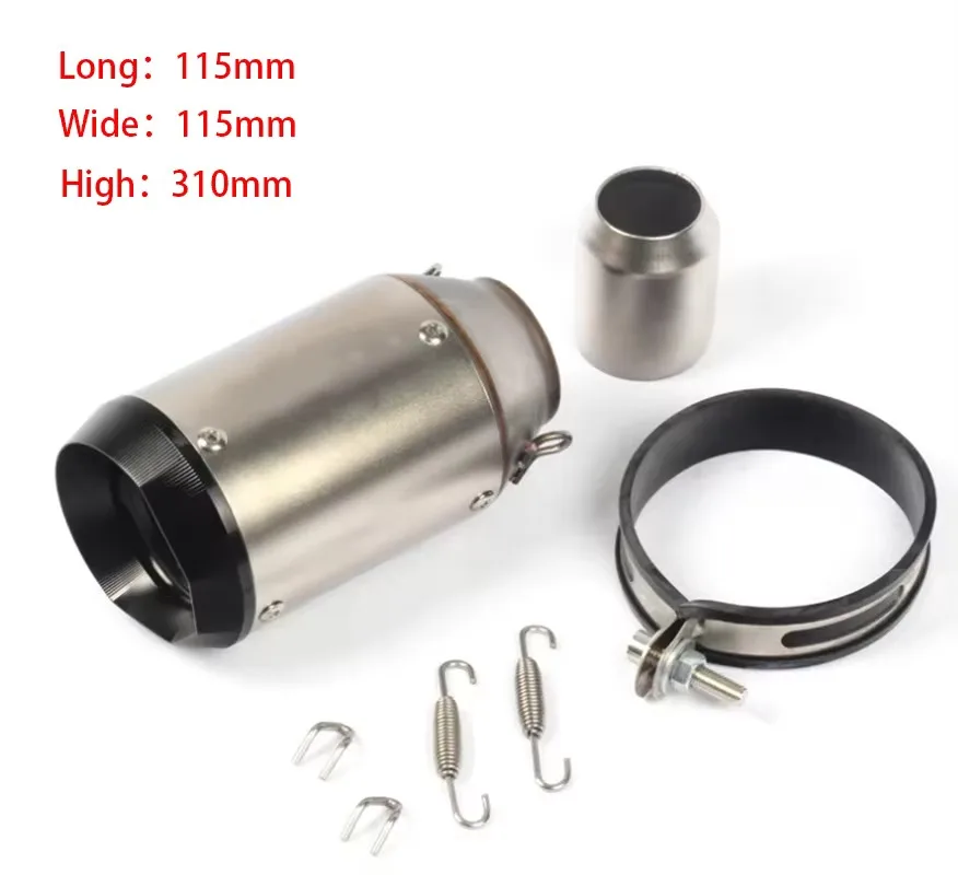 Motorcycle Exhaust Pipe Suitable for Kawasaki Z900 Fz6 Rc390 S1000Xr 51mm Universal Slip-On Motorcycle Gp Exhaust Pipe