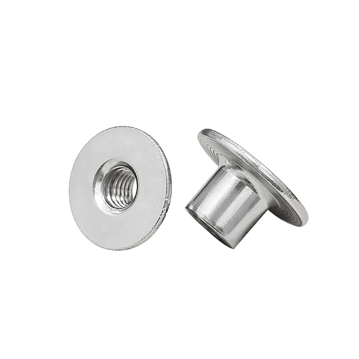 304 Stainless Steel T-Type Weld Nut Lock Connection Iron Plate Nut Hardware Fastener M5-M10