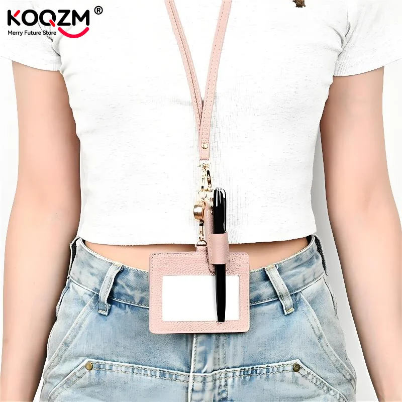 PU Leather Mini Pen Holder Nurse Pen Clip Portable Keychain Compact Leather Pen Holder Office Pen Storage Clip