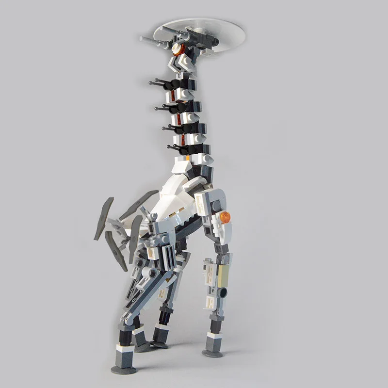 BuildMoc Horizon West Long-Necked Monster Building Blocks Set Zero Dawn Mecha Deer Beast Animal Bricks DIY Toy For Children Gift