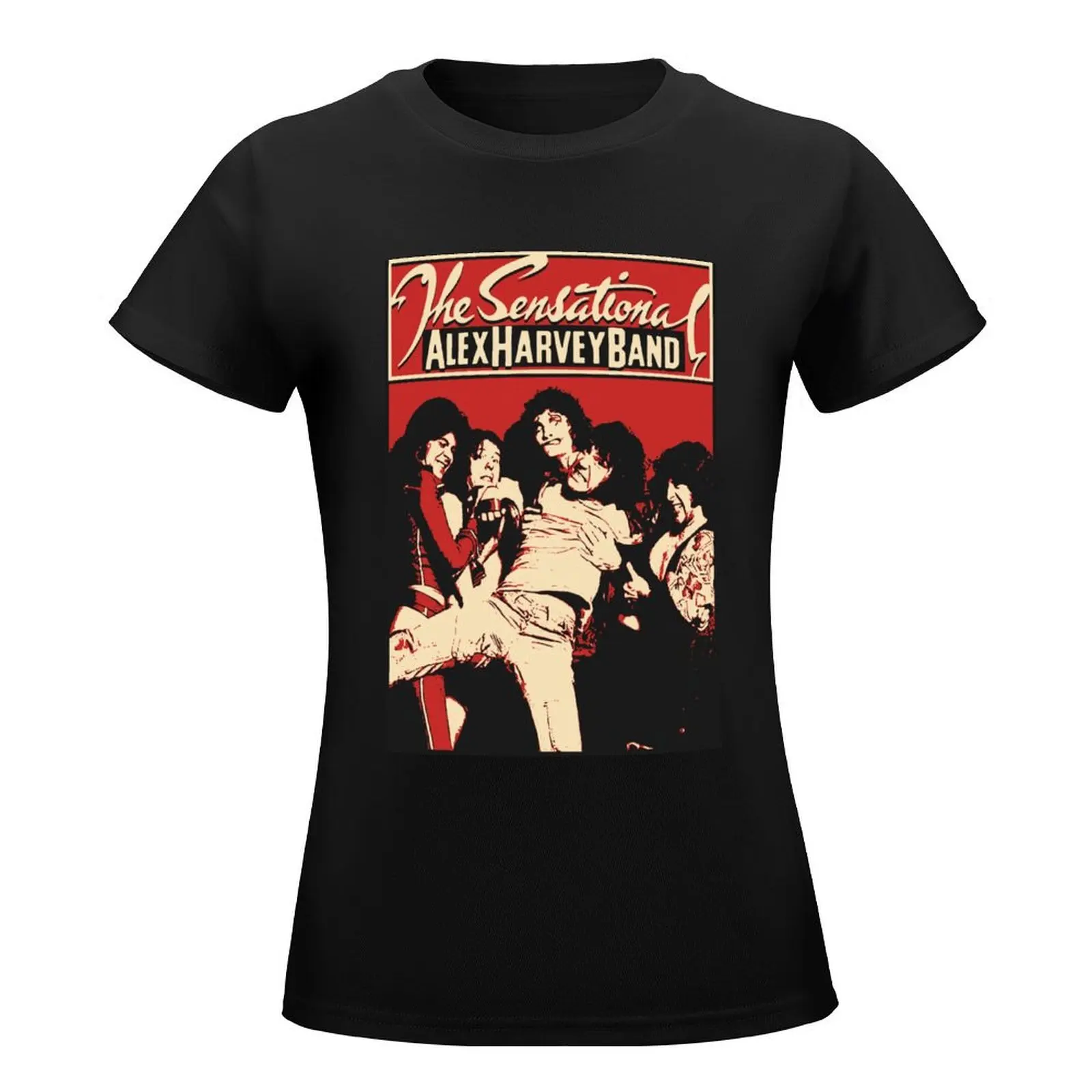 The Sensational Alex Harvey Band T-Shirt quick drying kawaii clothes funny tight shirts for Women