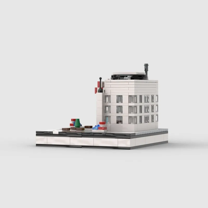 Moc de construção de quebra-cabeça infantil compatível com brinquedos de bloco de construção de modelo de hospital da cidade LEGO