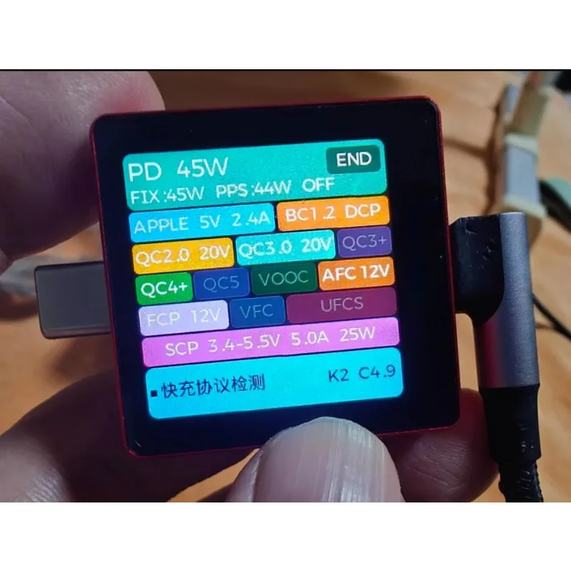 New Red Version  K2 INA237 48V  Voltage and Current Meter USB Tester PD3.1 Fast Charging Protocol Detection Decoy 28VEPR