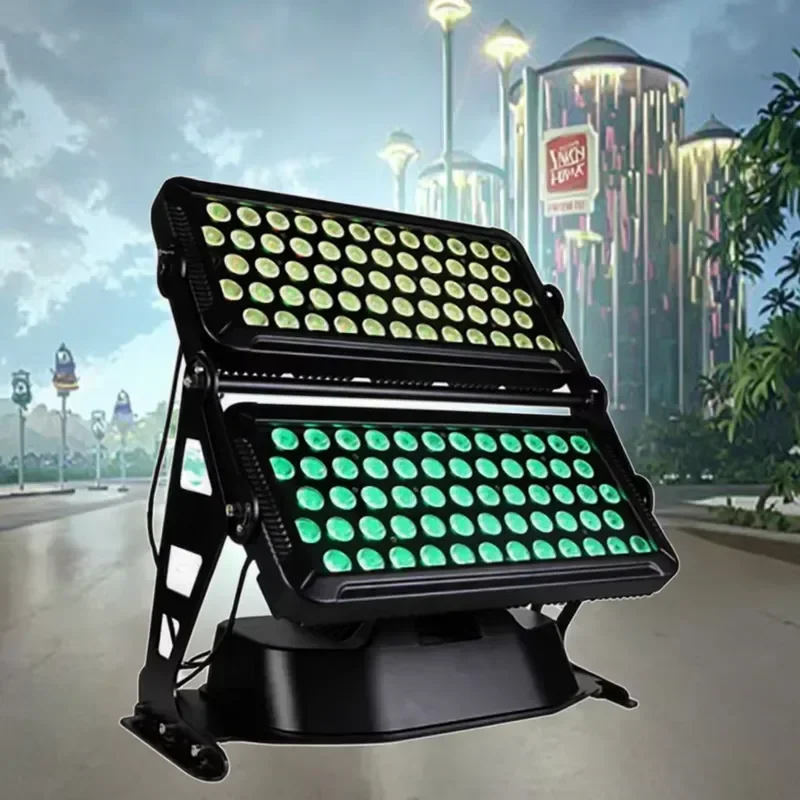 120pcs 10W RGBW IP65 Waterproof Outdoor Flood Wall Washer City Color Light LED Matrix Light for Architectural Theme Park