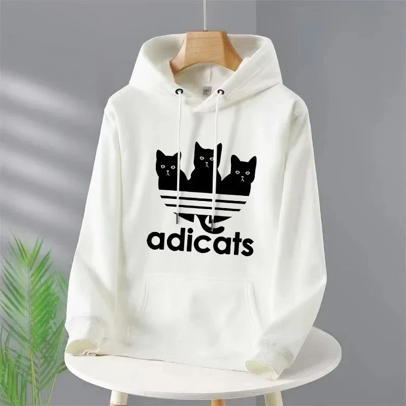 Women's Luxury Fashion Hoodies Long Sleeve Pullover Sweatshirt Unisex Adicats Print Hoodies Casual Streetwear For Men's Clothing