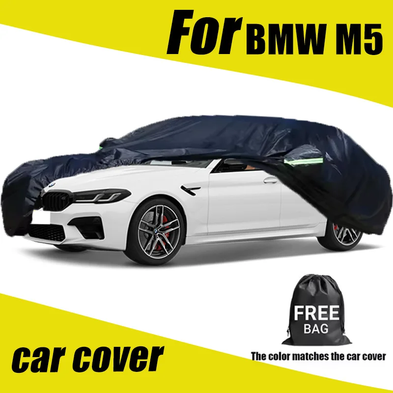 

For BMW M5 Outdoor Protection Full Car Cover Snow Cover Sunshade Waterproof Dustproof Exterior Car Accessories