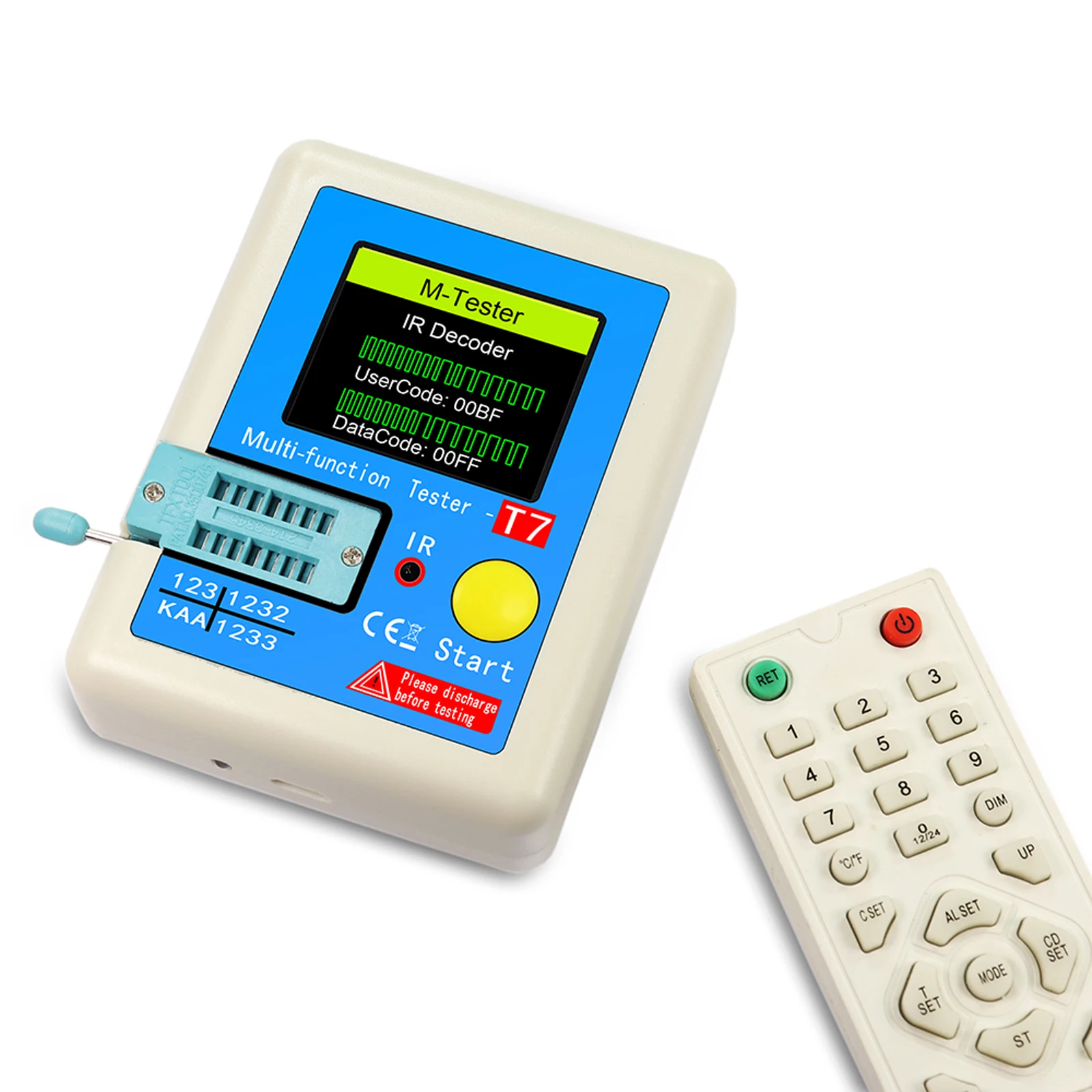 Tester multifunzionale di capacità e resistenza, strumento a transistor, diodo, transistor, capacità, resistenza, transistor