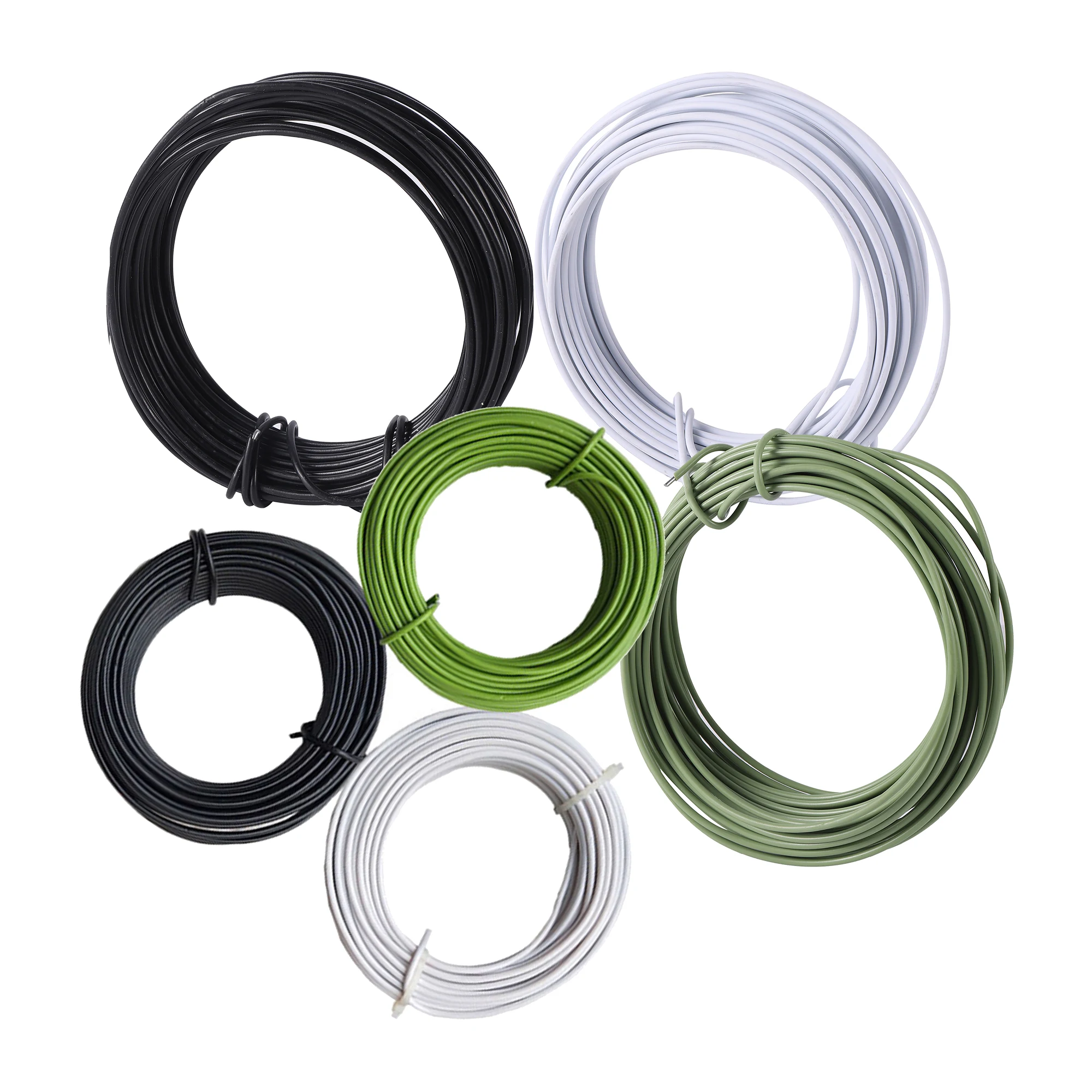 10m20m Plant Soft Tie Metal Bonsai Line Shape Iron Wire Plastic Wire Coating Twisted Plant Tie Plant Shape Diy