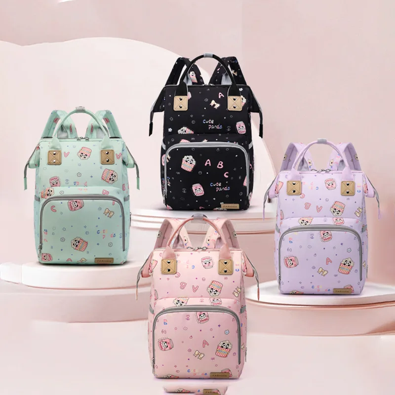 Mommy Bag Fashionable New Style Large Capacity Backpack Women's Treasure Mom's Travel Storage Mother and Baby Bag