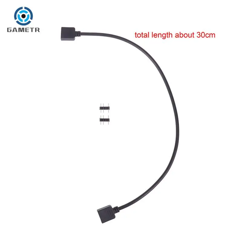 Cable de extensión de conector divisor ARGB para PC, ventilador de ordenador, placa base AURA RGB, tira de luz LED, 5V, 3 pines, 12V, 4 pines