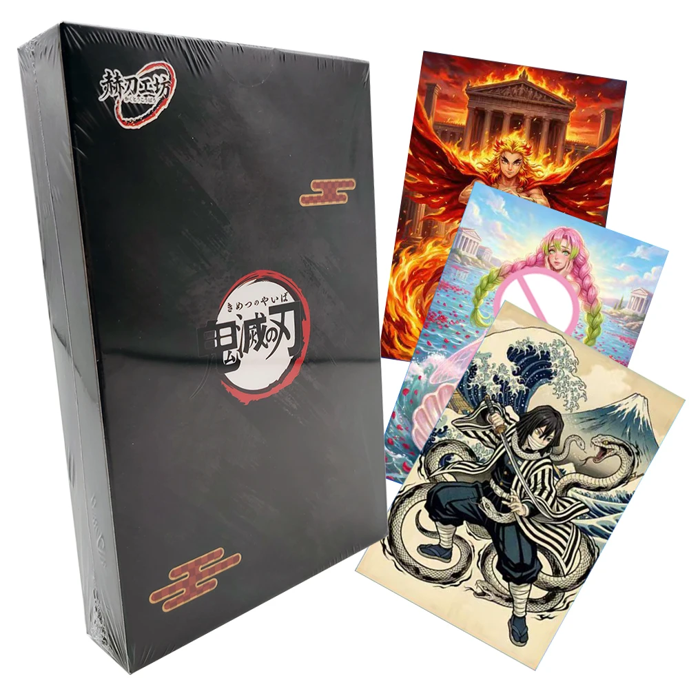 

Demon Slayer Collection Card Classic Fantasy Hot Blood Anime Limited Edition Characters Color Paper Card Toy Fans Precious Gifts