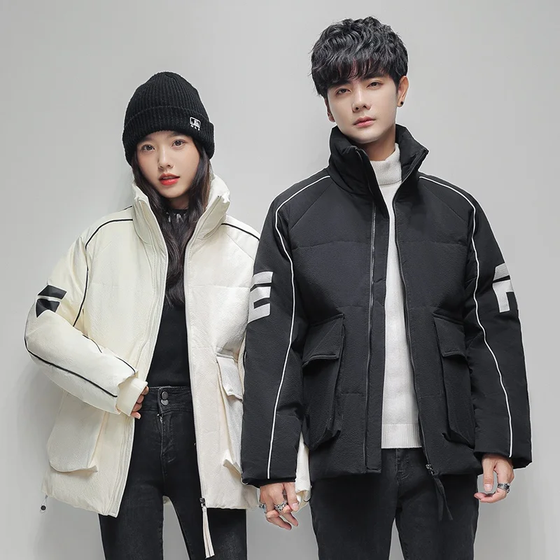 

High Quali Original Faion down Jaet Men's Regular Sle Winter Coat Polyester Fiber White Du down ex Outerwear