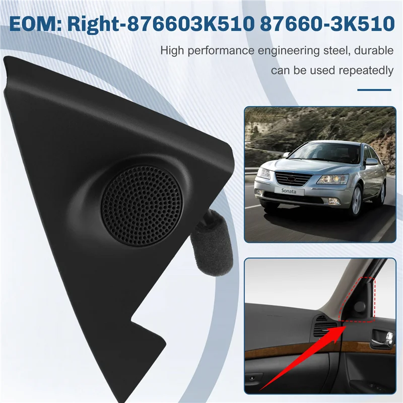 

Car Tweeter Speaker Quadrant Cover For Hyundai Sonata NF 2008-2010