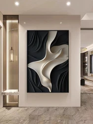 Modern Abstract Art Decoration Wall Hanging Picture Light Bedroom Study Living Room Foyer Restaurant Hotel Lobby LED Wall Light