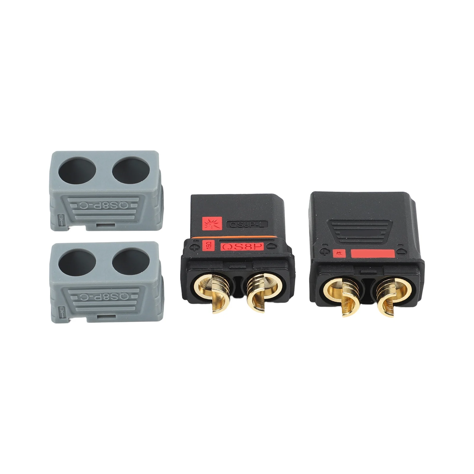 500V 110A Aircraft Model Connector QS8P L with Dust Cover for Battery Modification and High Current Applications
