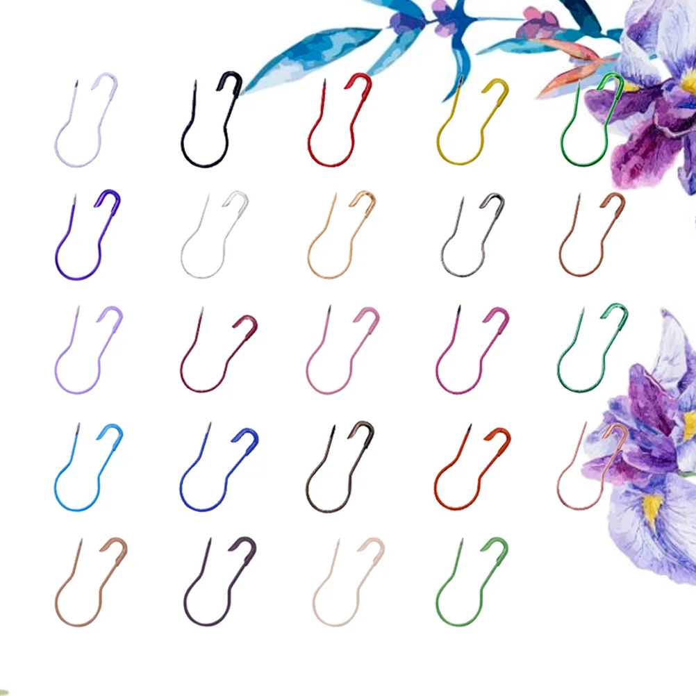 100pcs Calabash Gourd Safety Assorted Color Metal Craft Sewing Dressmaking Laundry Mixed Color Premium Iron Durability