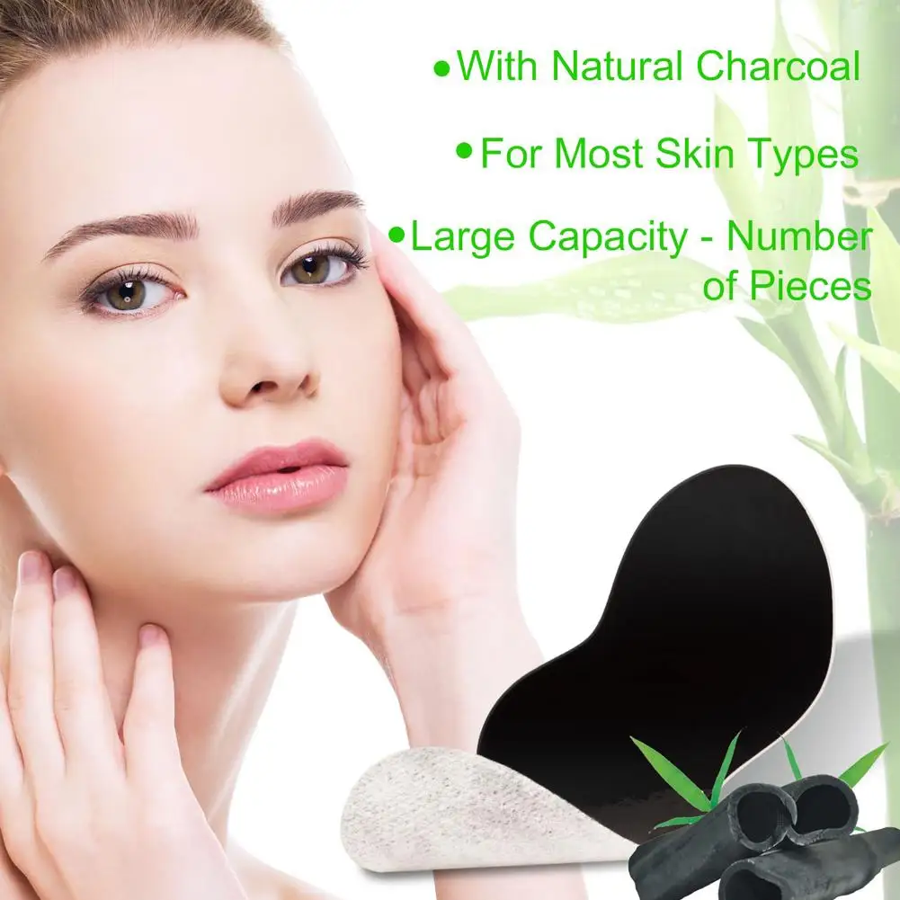 Charcoal Deep Cleansing Nose Patches, Pore Cleansing Blackhead Remover Strips, Gentle Skin-Friendly Nose Pore Strips view 6