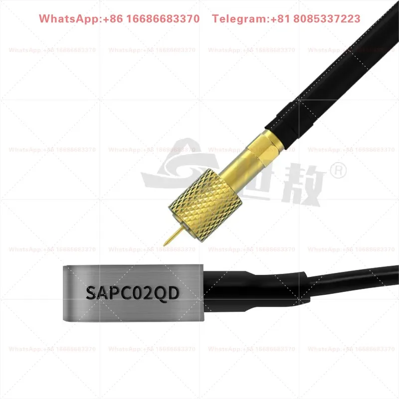 SAPC02QD Mini Size PE Type Piezoelectric Accelerometer Charge Out Vibration Test