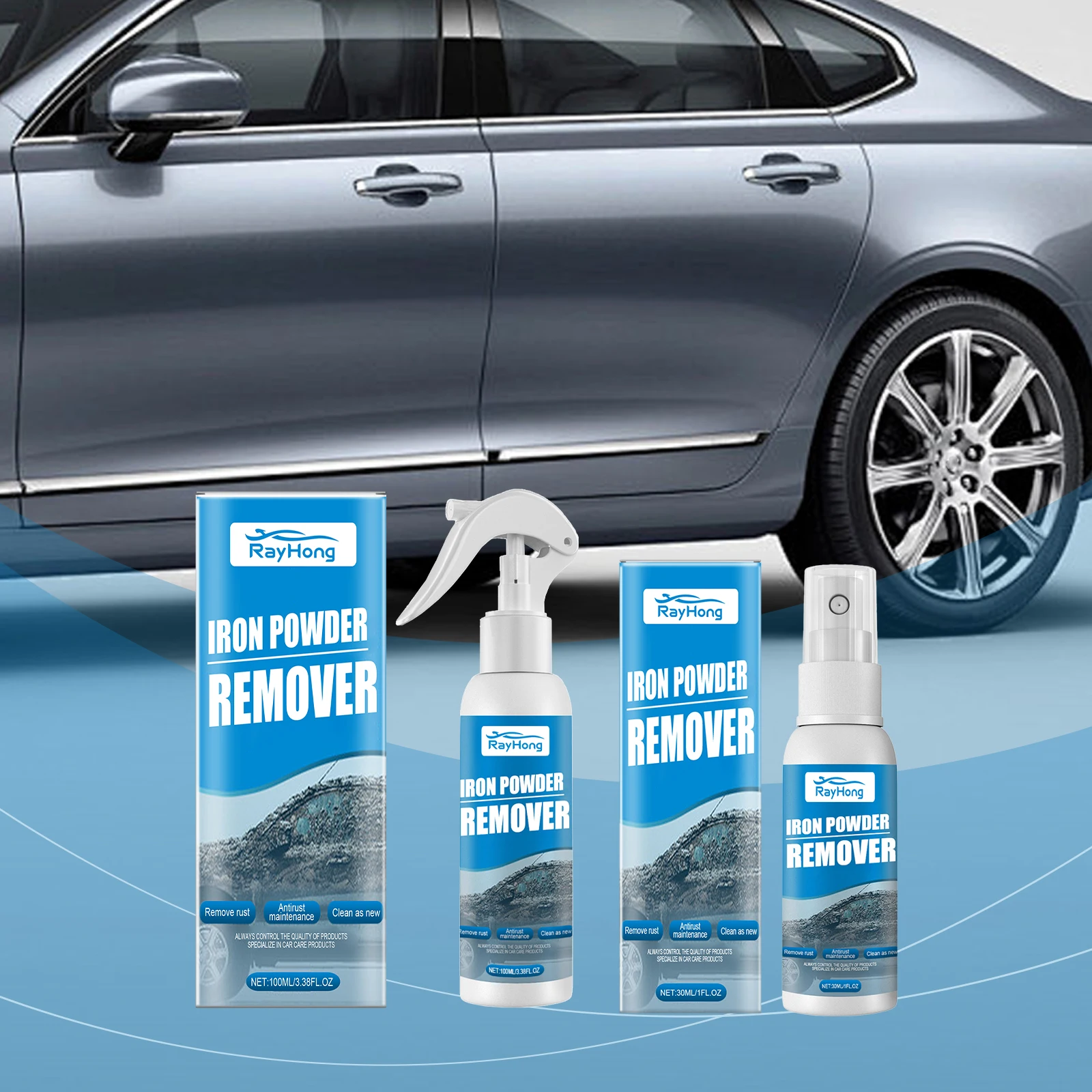 Rust Converter Spray Multifunctional Car Wheel Rust Remover Anti Corrosion Rust Stain Cleaner Protective Coating For Metal Steel