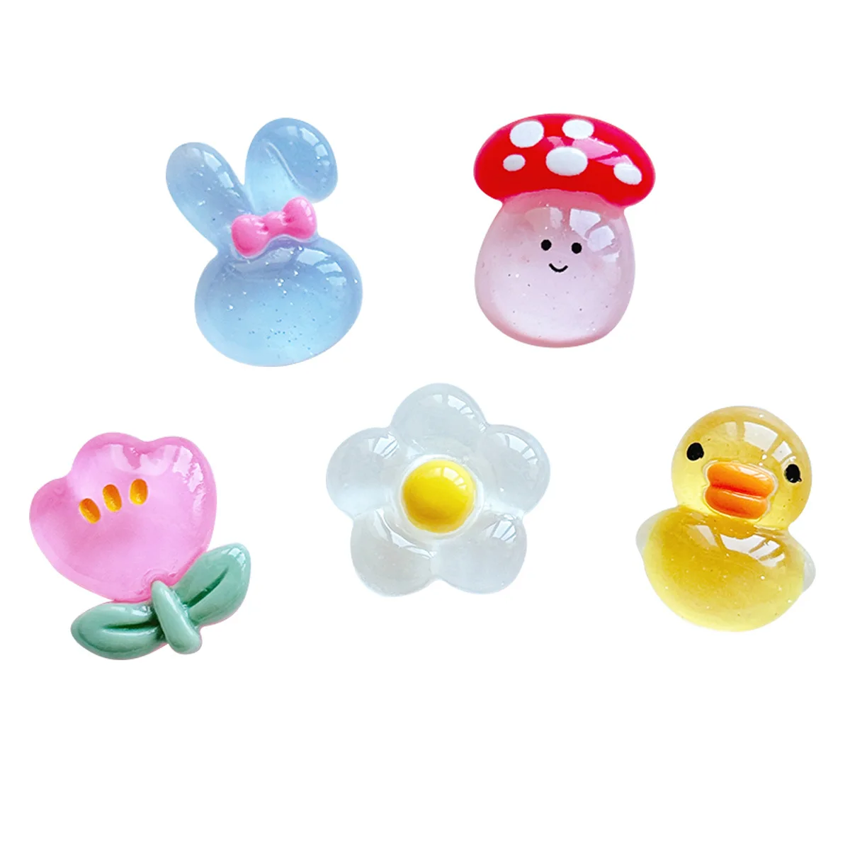 5個入り ミニソ レジン DIY ジュエリー 小物 携帯電話ケース 穴あき靴 靴の花 ヘアピン ヘアアクセサリー フラットバック 手作り DIY マット