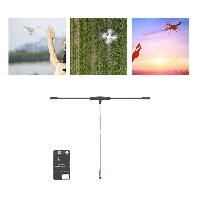 جهاز استقبال A68Z Expresslrs ELRS 868/900Mhz 500Mw RX مع هوائي صغير لطائرة سباق RC FPV بدون طيار #3