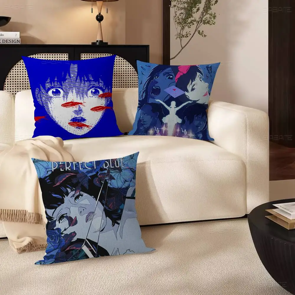 Anime Movie Perfect Blue Cushion Cover Inches Farmhouse Decor Home Throw Pillow Covers for Couch Decorations