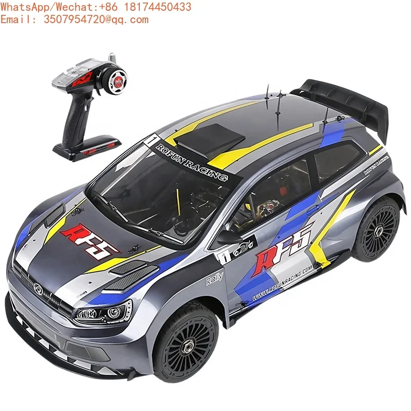 95CM Length 1/5 Scale Big Drift RC Car 4X4 Sport Racing Truck 4WD RTR 2.4Ghz Remote Control 36CC Nitro  Engine ROFUN RF5