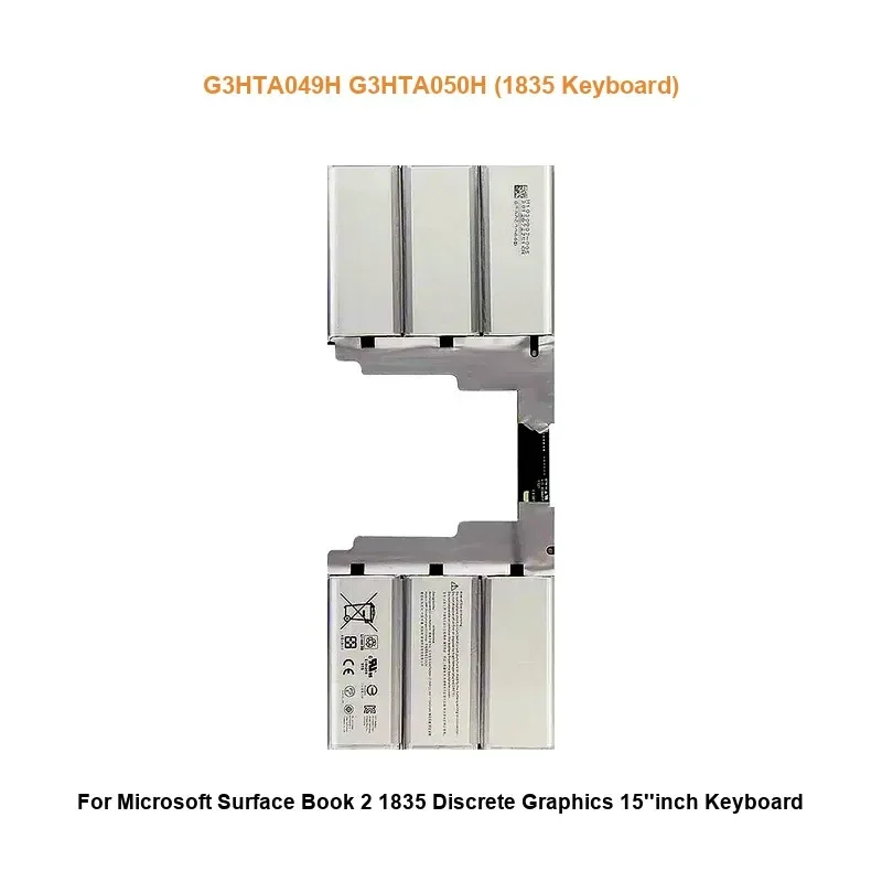 G3HTA049H G3HTA050H Akku für Microsoft Surface Book 2 1835 Diskrete Grafikversion 15 Zoll Tastaturbatterie