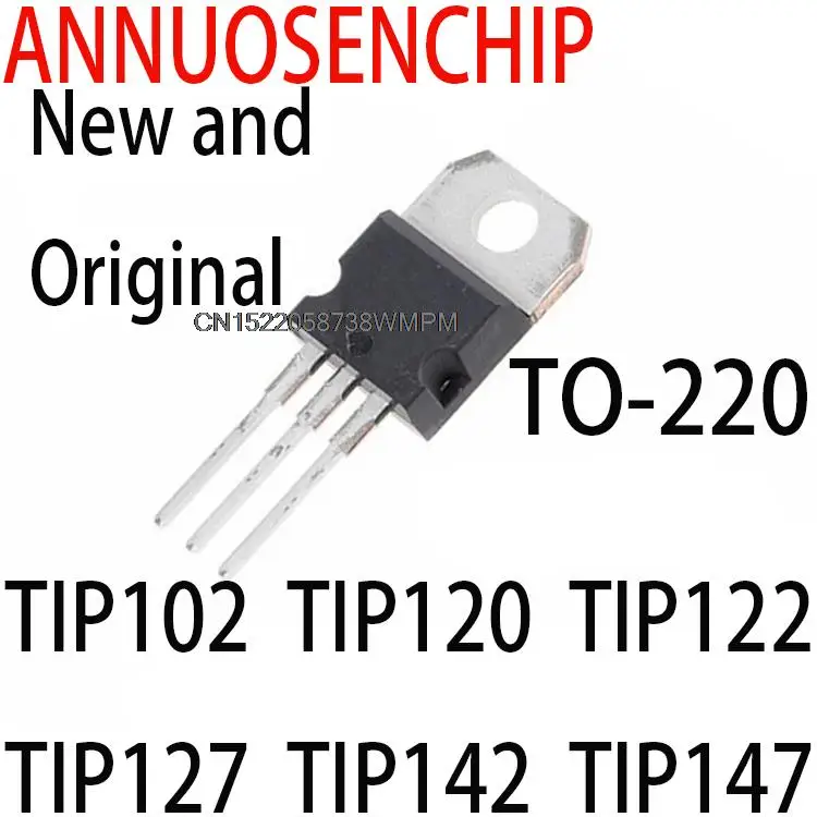 10PCS New and Original TO-220 TIP102 TIP120 TIP122 TIP127 TIP142 TIP147 TIP31C TIP32C TIP41C TIP42C TIP107 TIP106