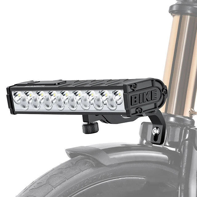 

Bike Lights for Night Riding 10000 Lumens Aluminum Casing IP65 Waterproof Rechargeable 4 Steady/Flash Modes Front Bike Light 1