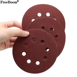 5 Inch 8 Hole Sanding Discs Hook and Loop Adhesive Sandpaper 125mm 60-2000 Grits for Random Orbital Sander Abrasive Sheets