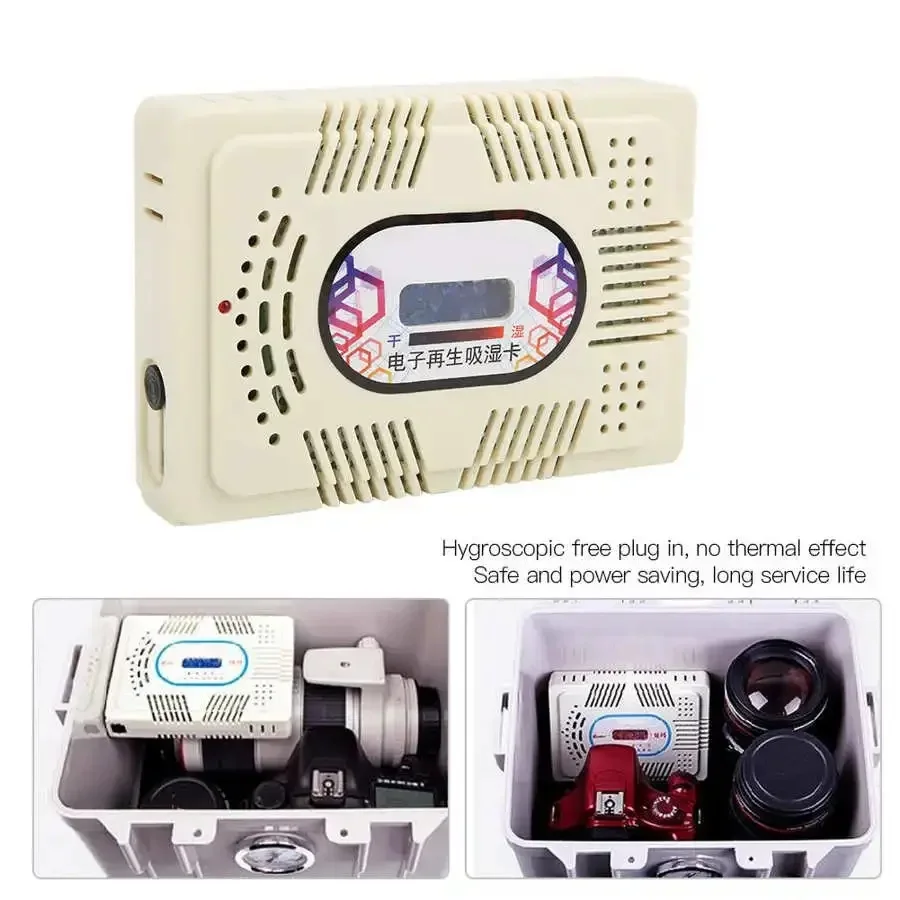 HC-63C Electronic Regeneration Hygroscopic Card Moisture Absorb Humidity Dehumidifier US Plug AC110-240V Electronic Hygro