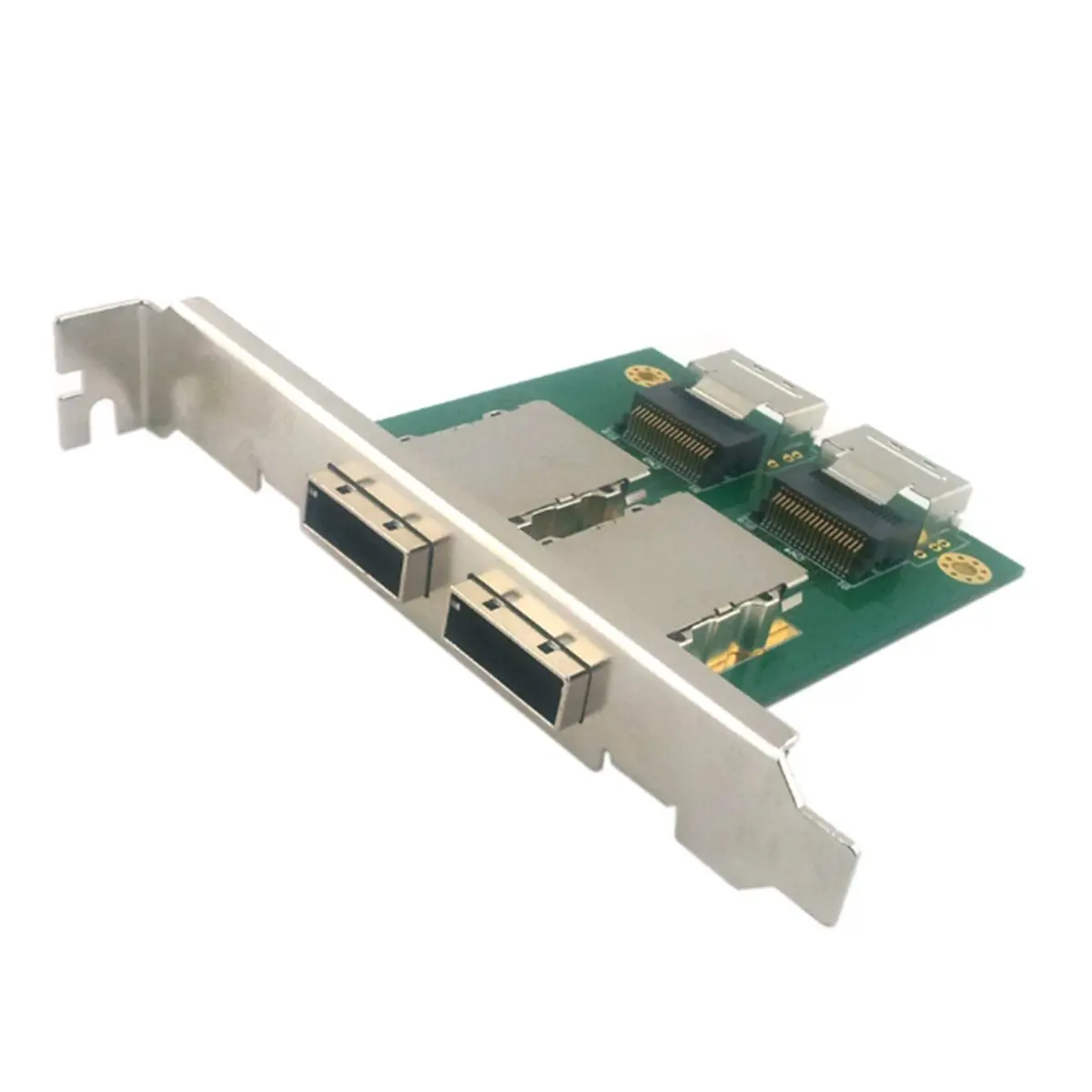 Y652A*☀▃Dual Mini SAS 26p SAS-SFF-8087 to SFF-8088 Adapter Board in PCI Bracket SAS36P-26P PCI Server Array Card SFF8087-8088