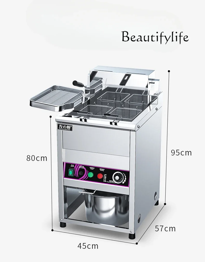 

Vertical Electric Fryer Commercial Large Capacity Double Cylinder Single Cylinder Fryer