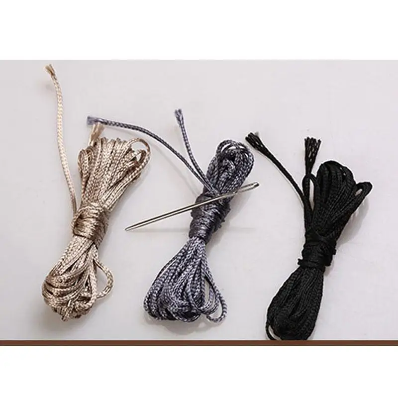 36 38 40CM DIY Car Styling Genuine Leather Auto Car Steering Wheel Cover Cap Soft Anti-slip With Needles And Thread