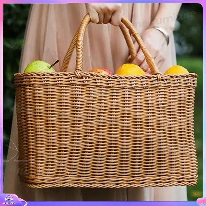 Wall Mounted Collapsible Pet Bed Round Wicker Cat Dog House Boho Seaweed Basket Foldable Laundry Storage Organizer Home Decor