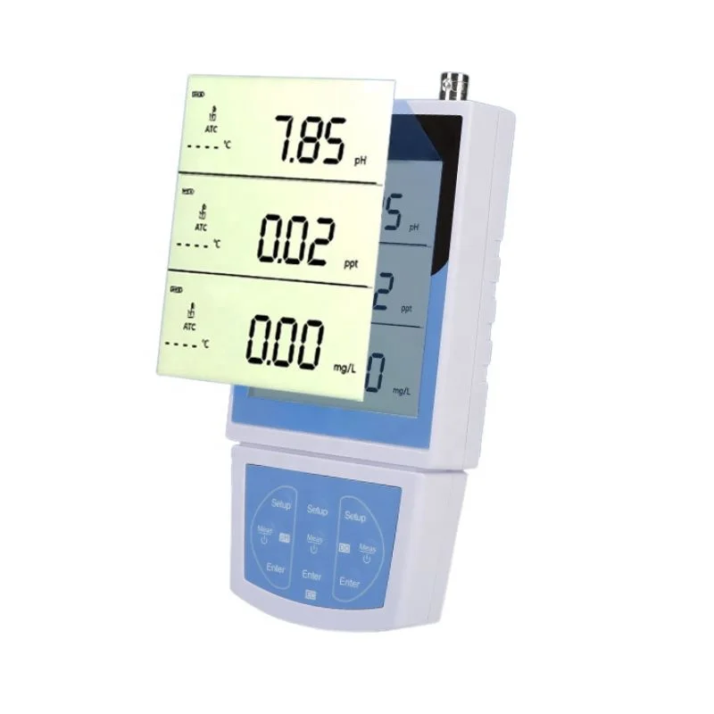 Handy Water Quality Instrument Display Multparameters Together Test pH/DO/TDS/EC/Salinity/Resistivity For Wastewater Treatment